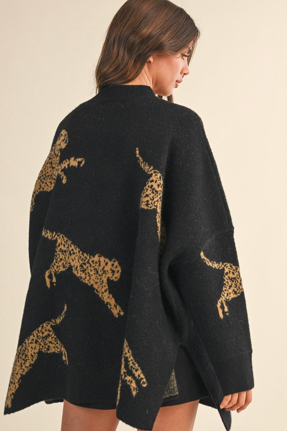 Cheetah Sweater Top