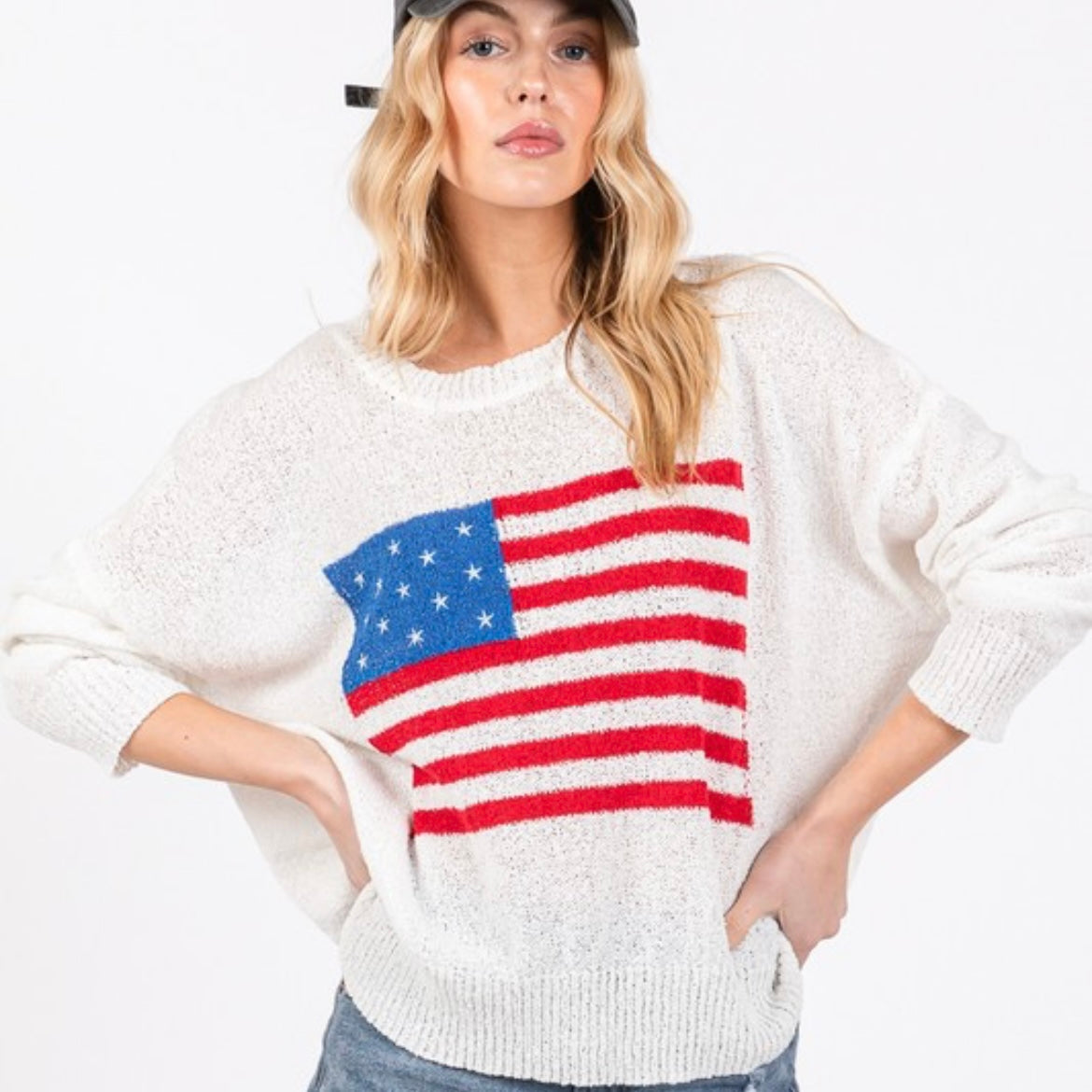 American Flag Sweater