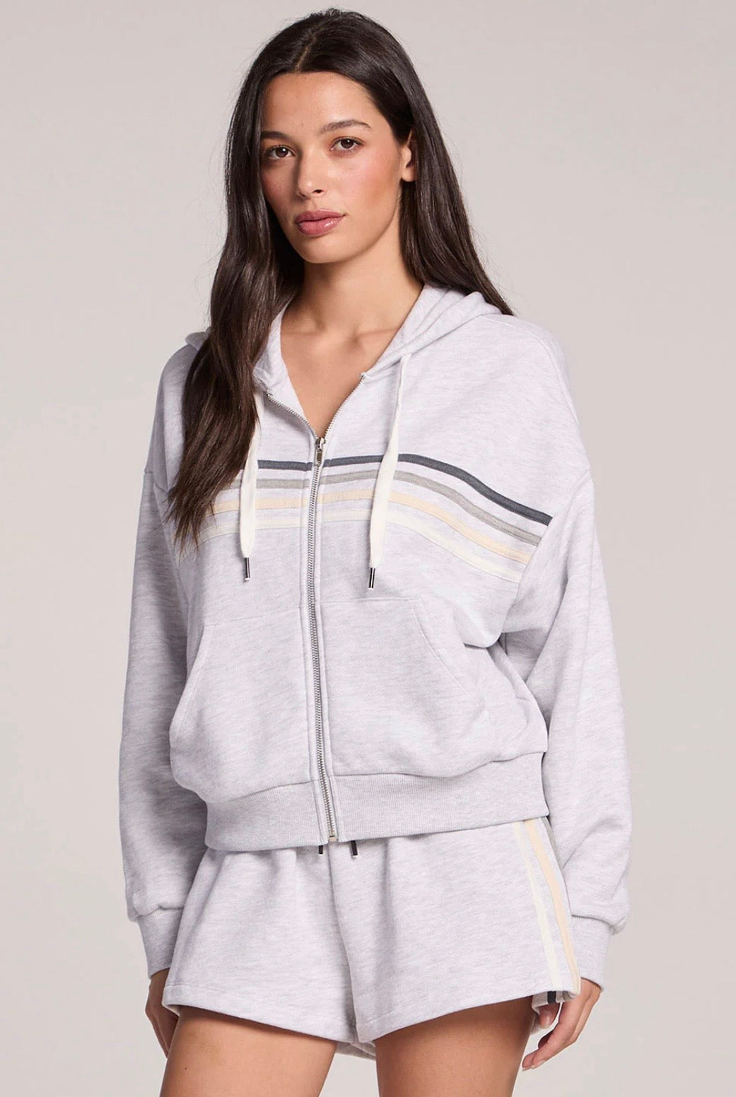 CHASER Contrast Zip-up Hoodie
