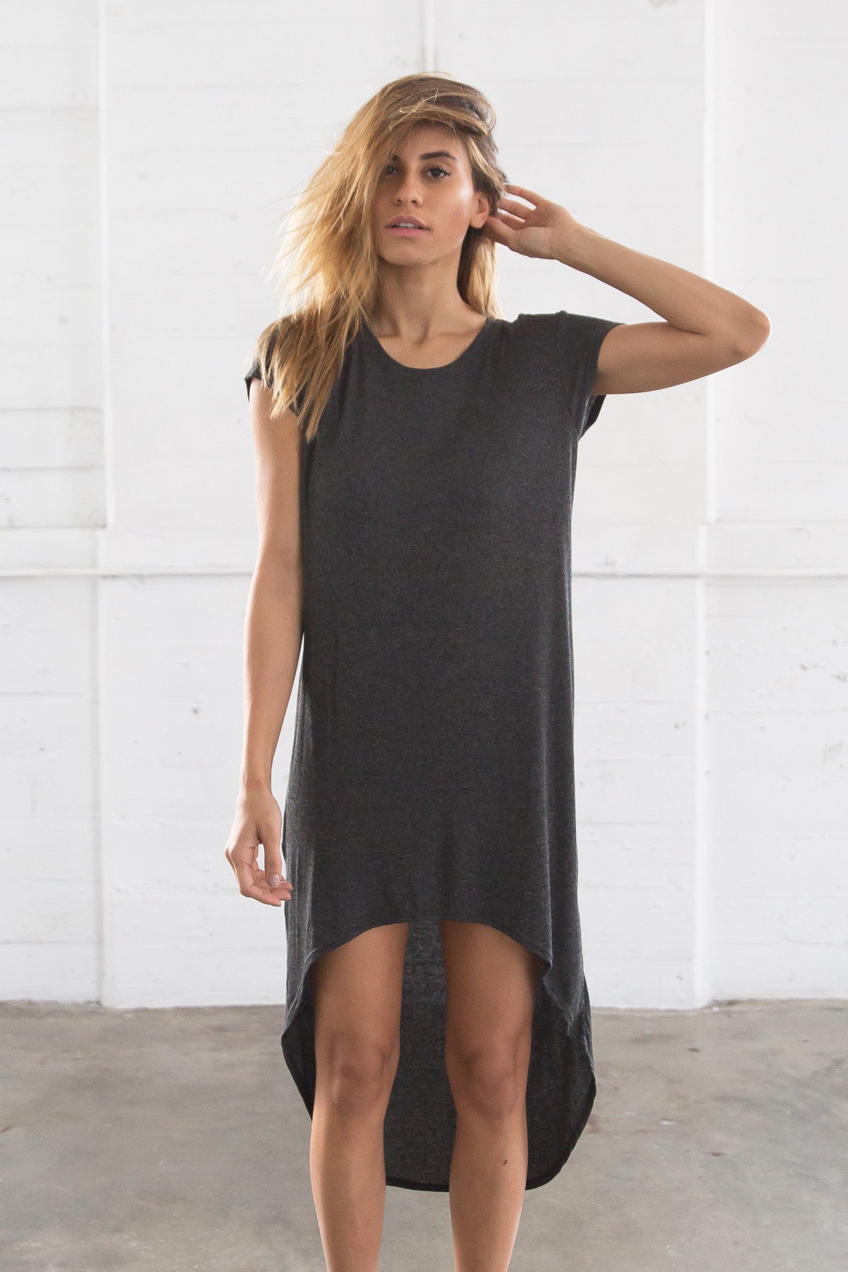 On Point Dress- Charcoal