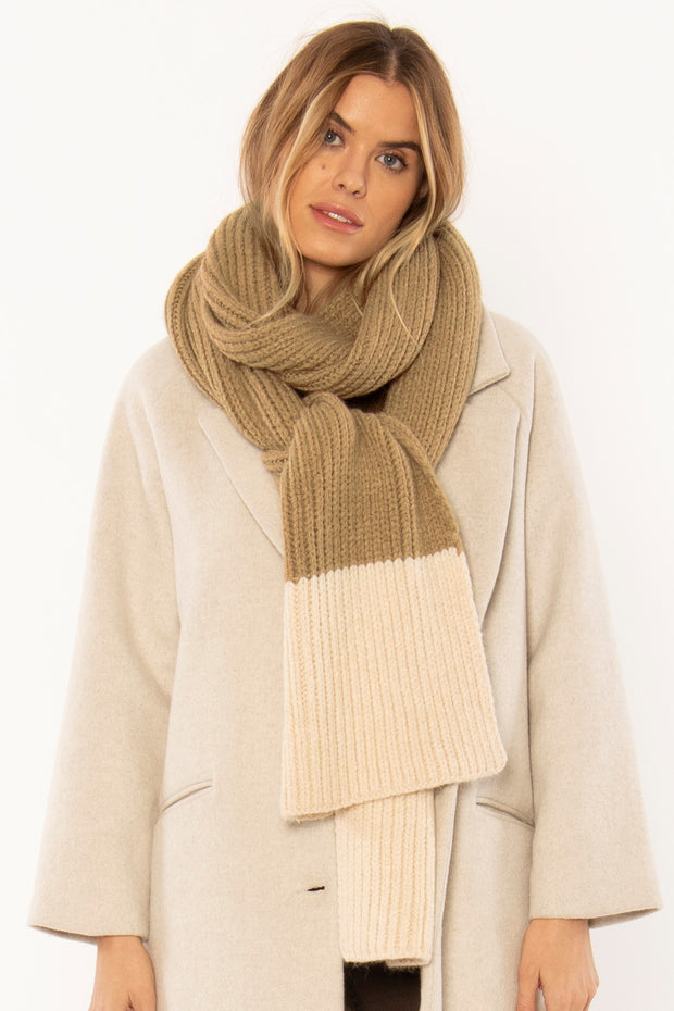 AMUSE SOCIETY Cozy Up Knit Scarf- Surplus