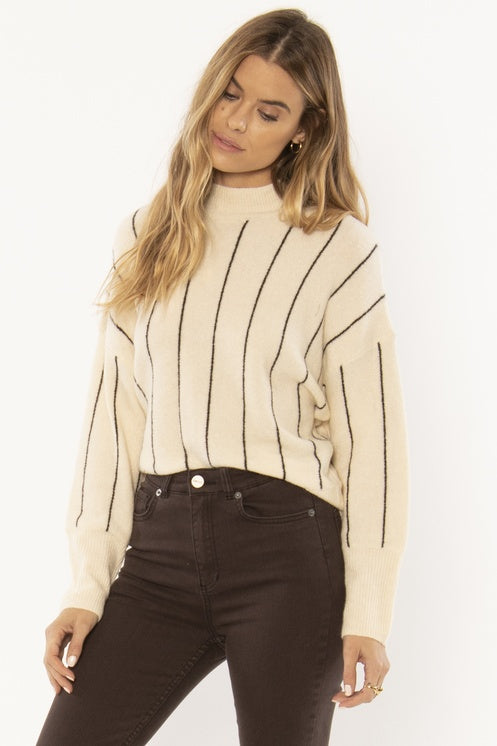 AMUSE SOCIETY Aline Sweater- Shell