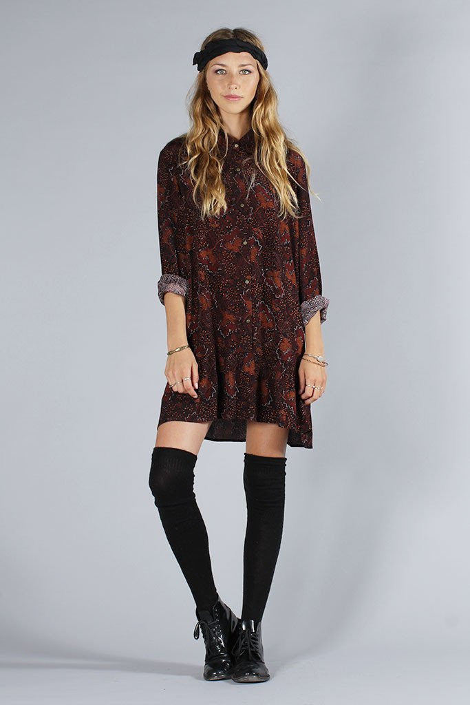 KNOT SISTERS Cedar Dress- Madden Brown