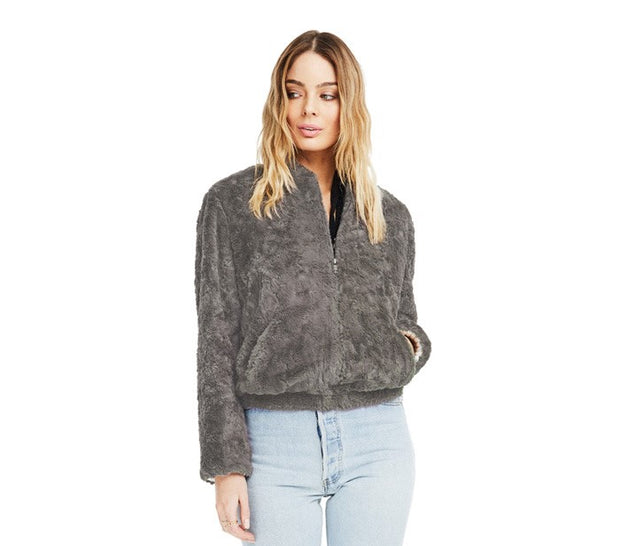 ASTR Danika Jacket- Ash Grey