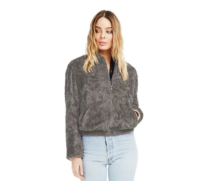 ASTR Danika Jacket- Ash Grey