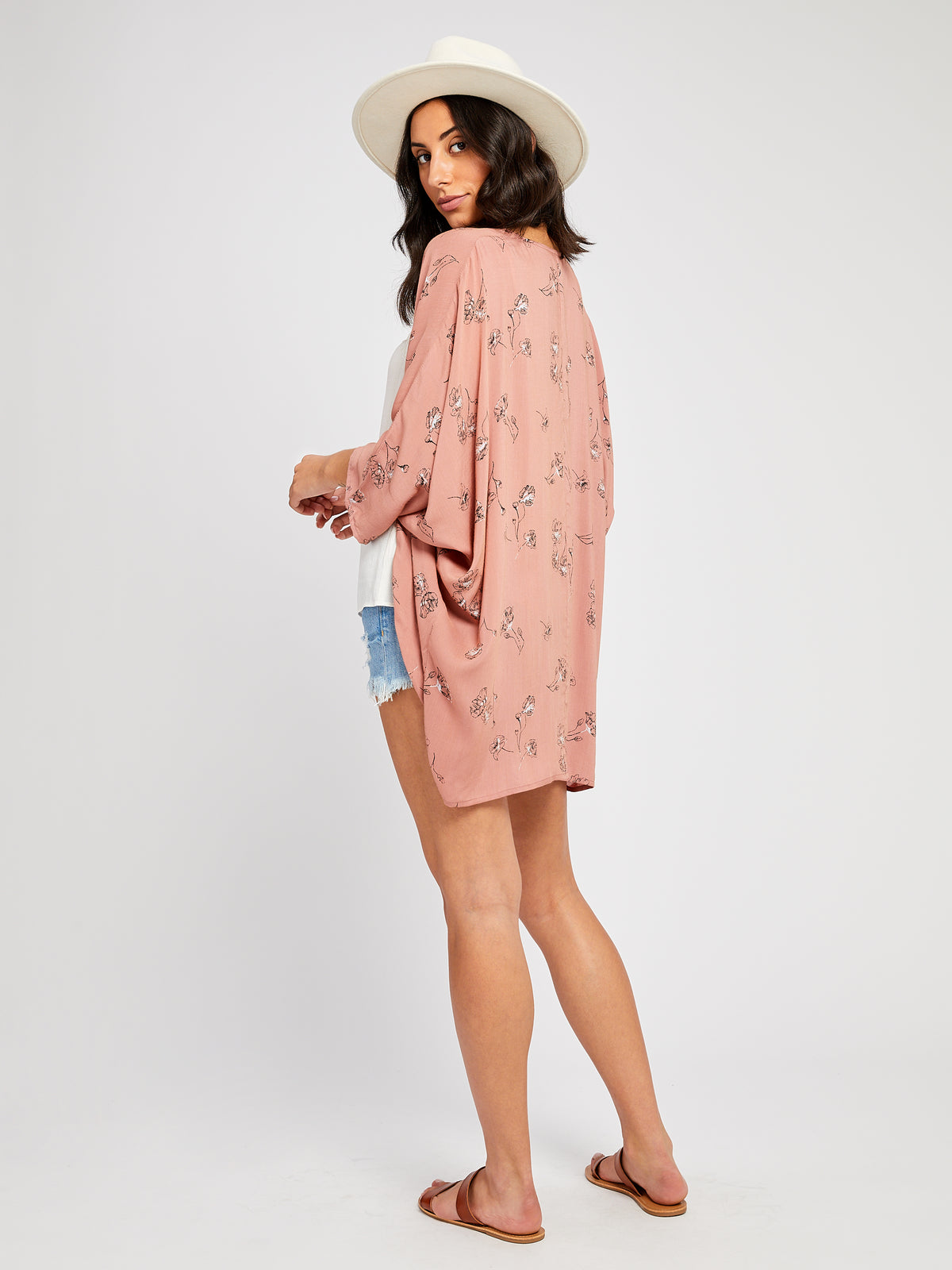 GENTLE FAWN Monarch Kimono