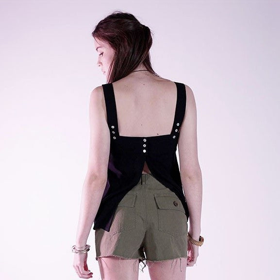 Knot Sisters Kelsey Tank- Black