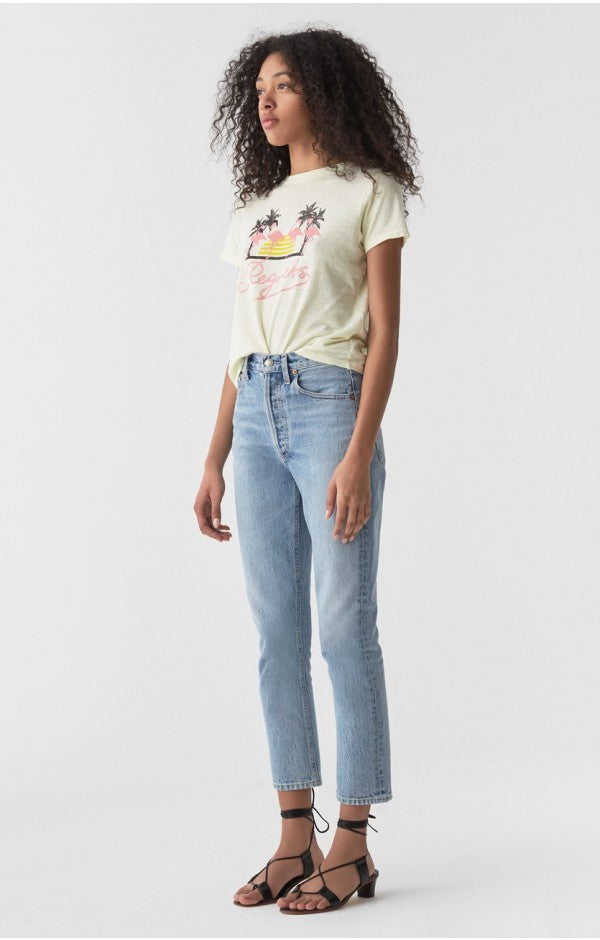 AGOLDE Riley High Rise Straight Crop