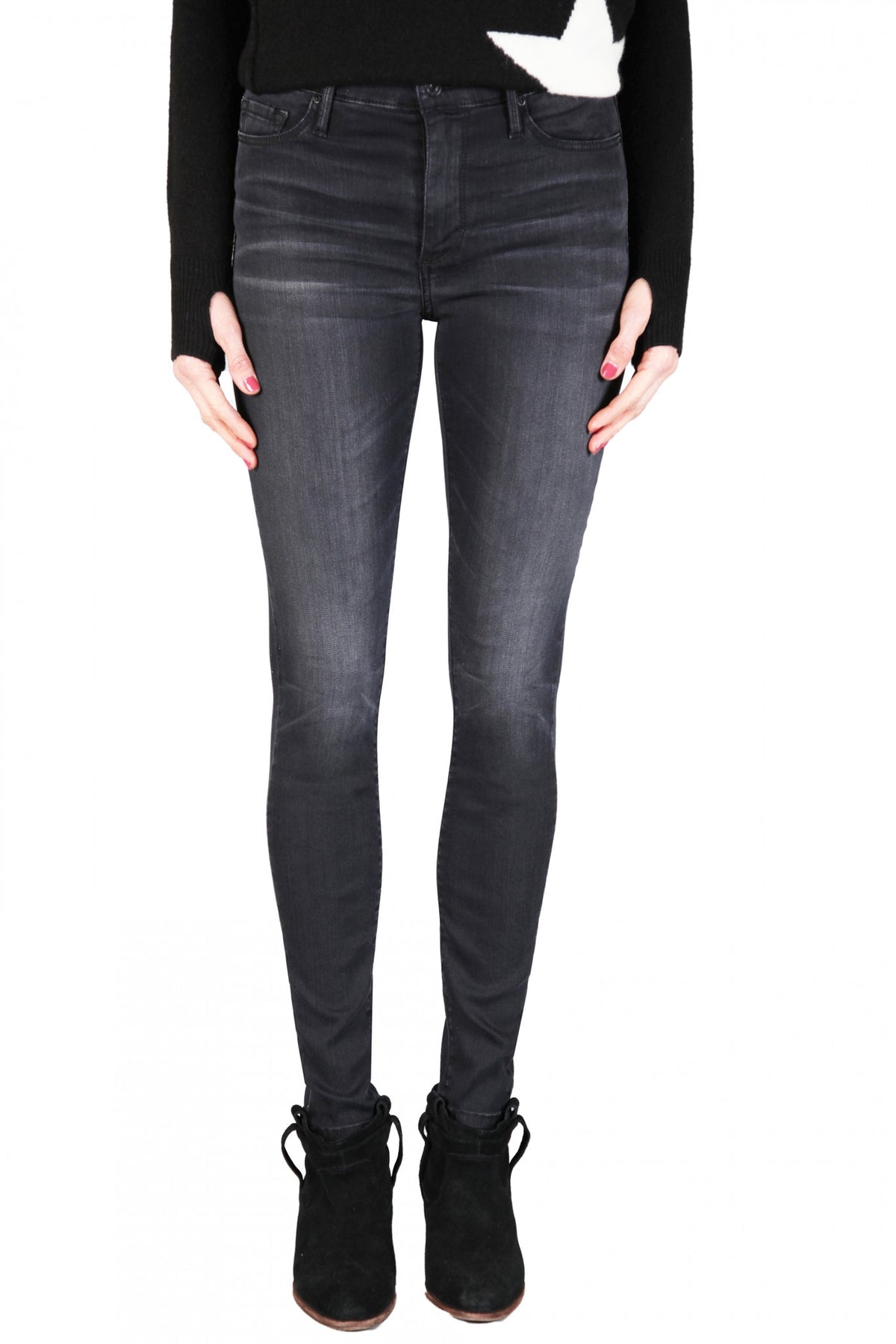 BLACK ORCHID Gisele HR Super Skinny- Obsidain