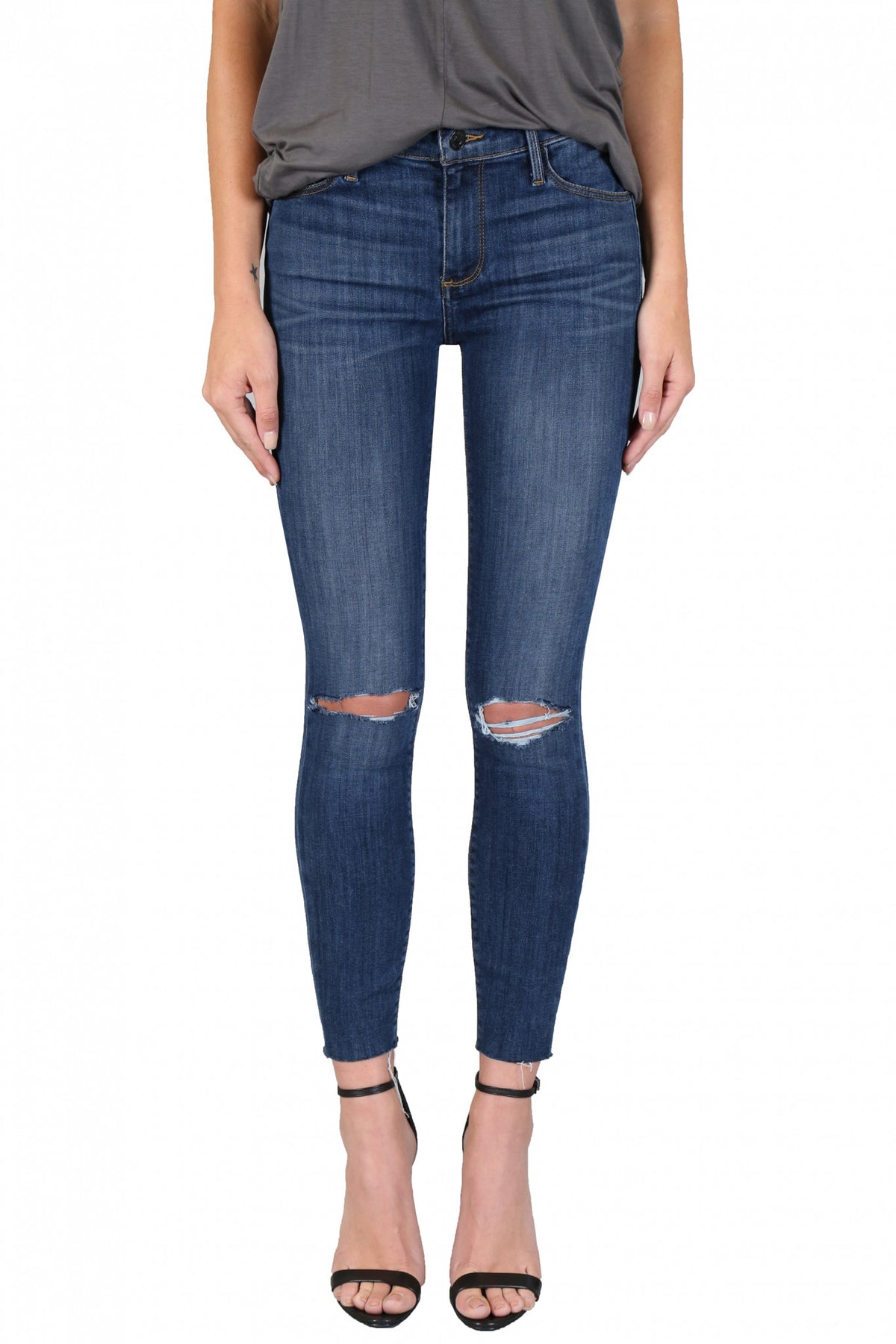 BLACK ORCHID Noah Ankle Fray- Whiplash