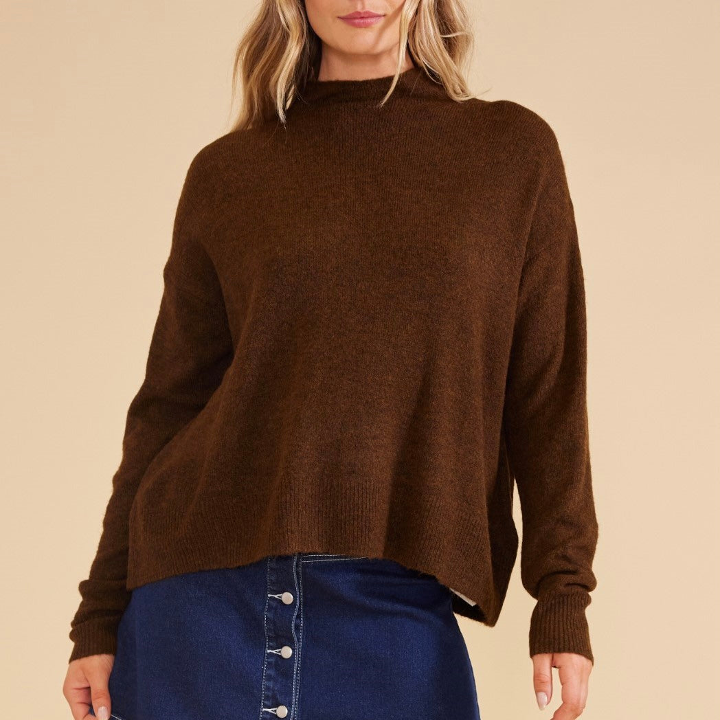 MINKPINK Atar Knit- Choc
