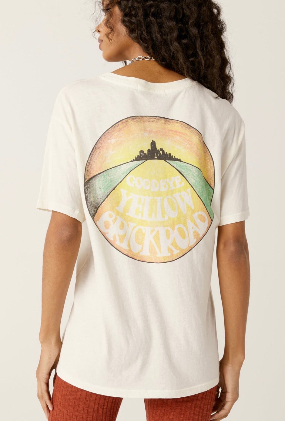 DAYDREAMER Elton John Yellow Brick Road Boyfriend Tee