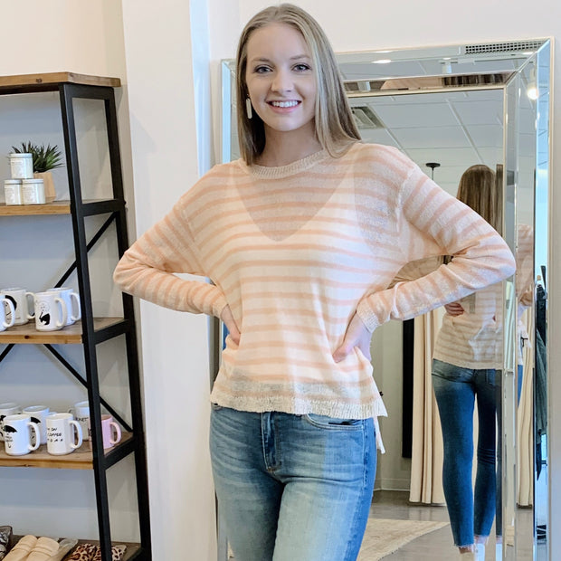 SADIE + SAGE Sherbet Stripe Top