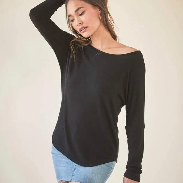 PROJECT SOCIAL T Isla Open Neck Sweatshirt
