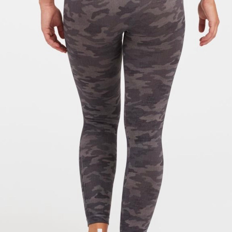 SPANX Look At Me Now Leggings- Heather Camo