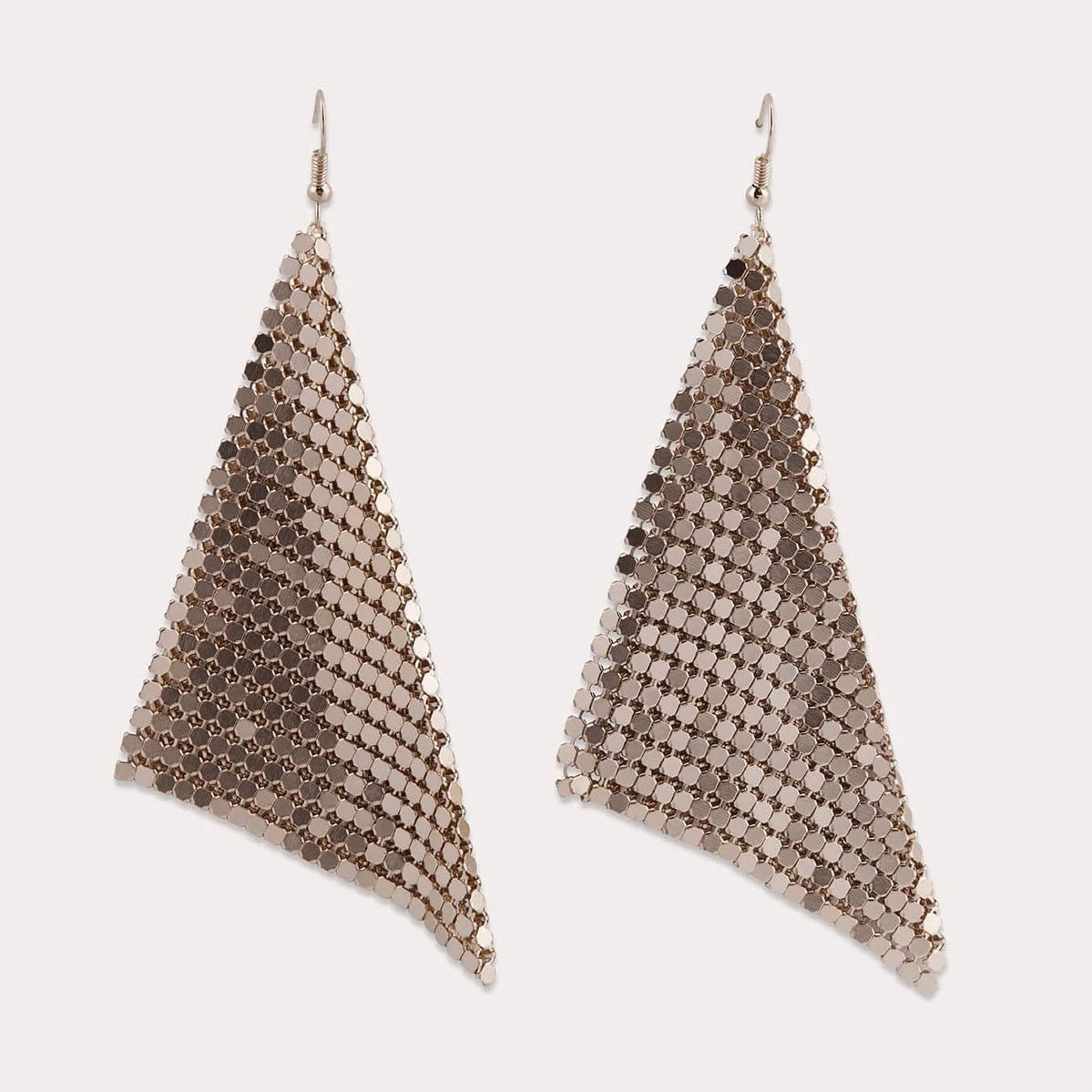 PETIT MOMENTS Gold Mesh Earrings