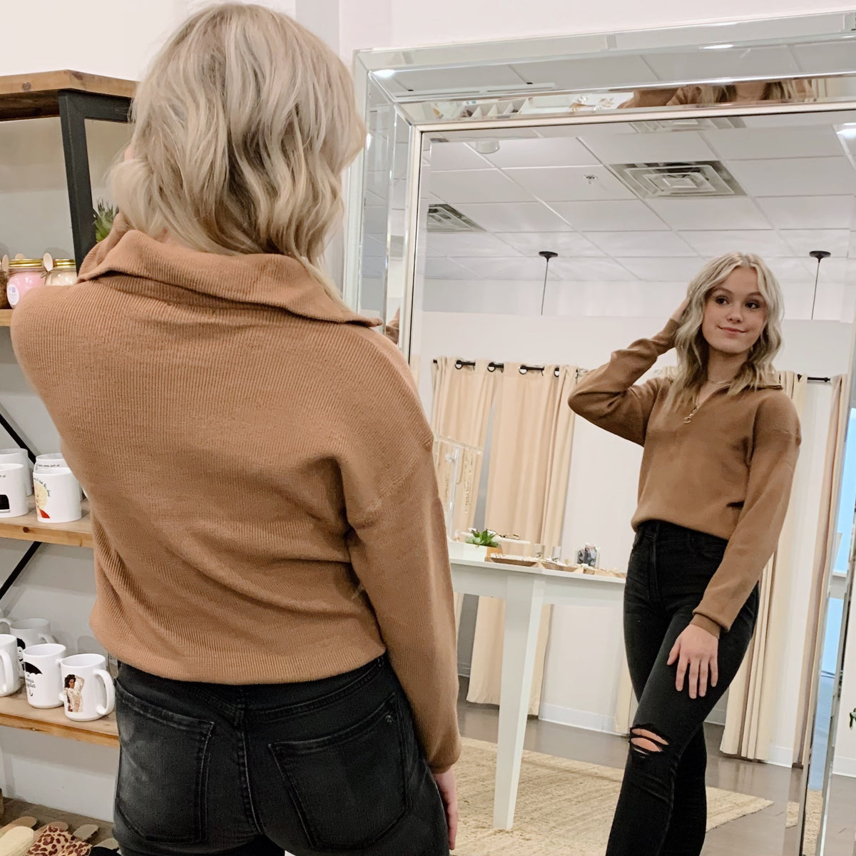 Tana Half-Zip Sweater