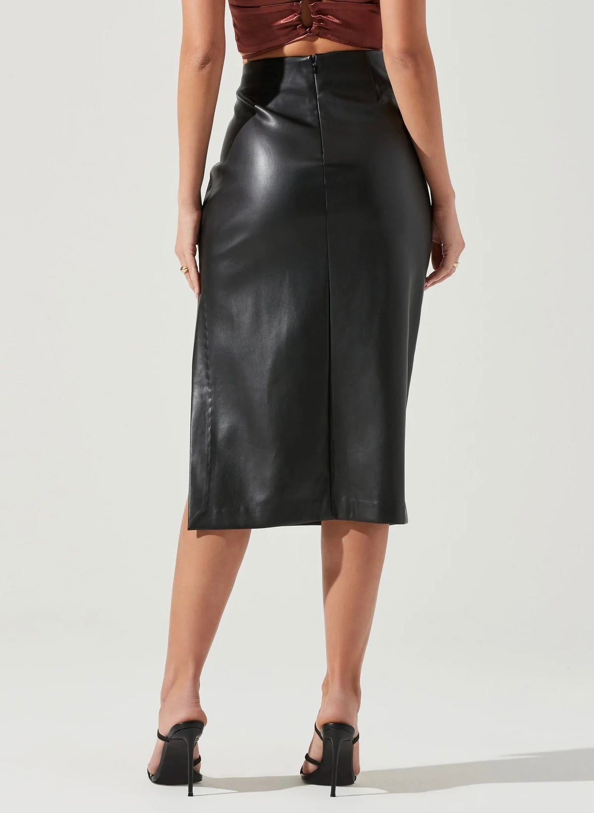 ASTR Melody Leather Skirt