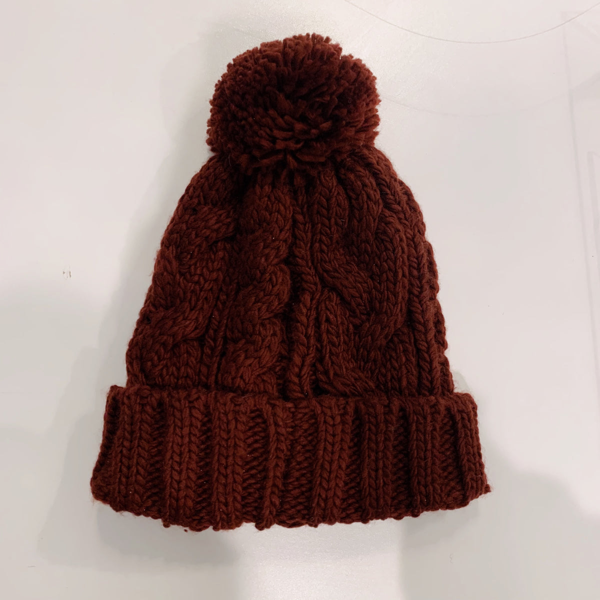 POM KNIT BEANIE