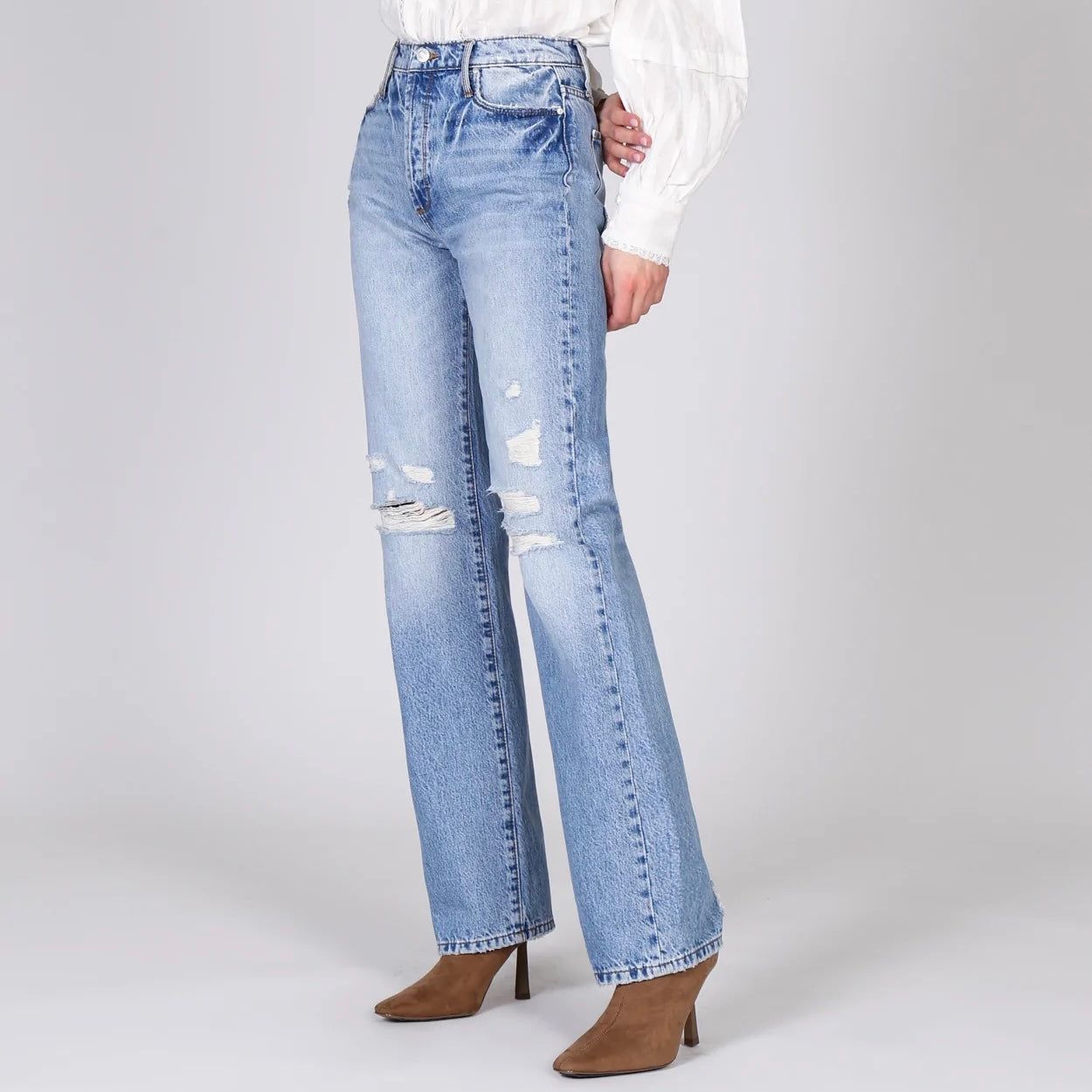 BLACK ORCHID Gia High Rise Straight Jean