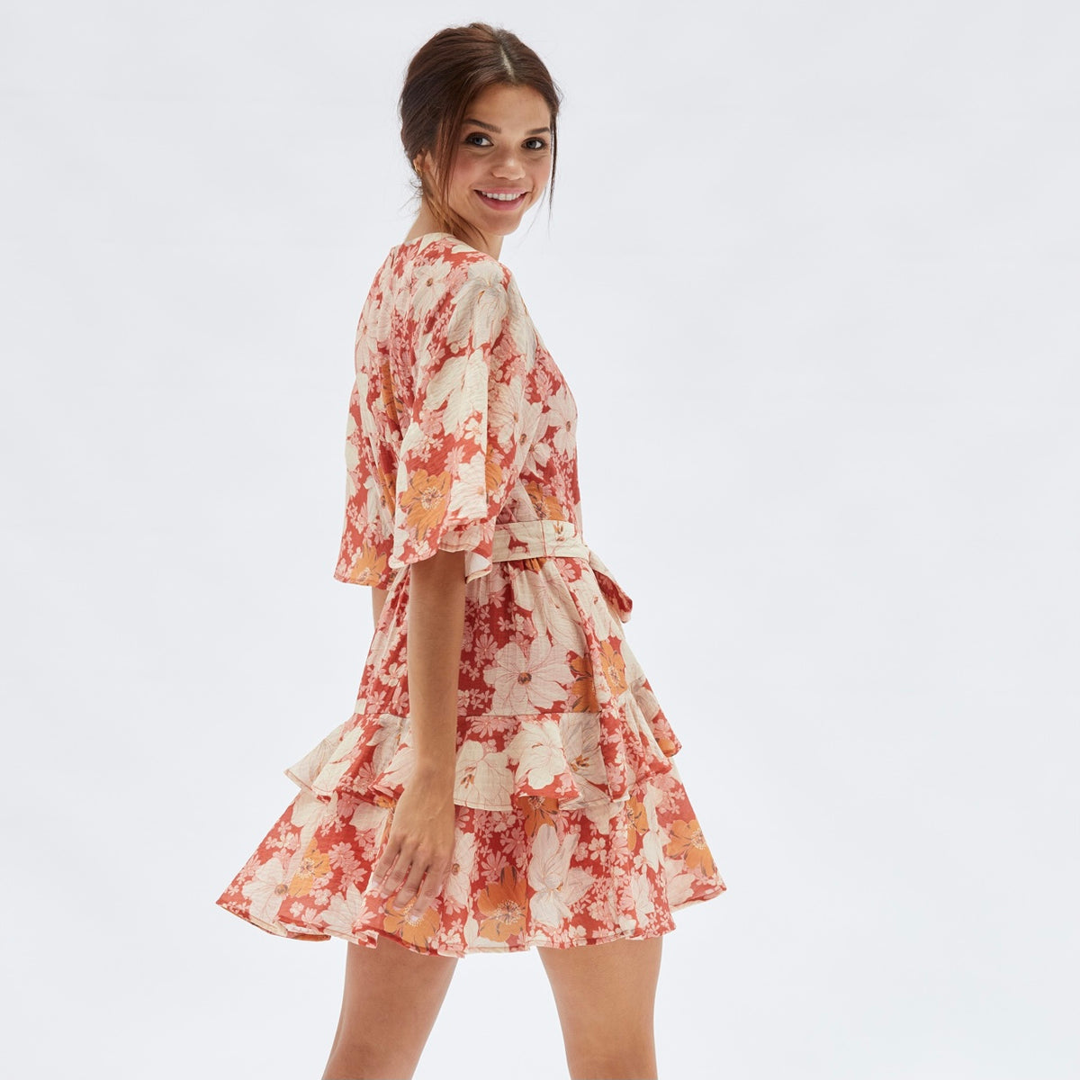MINKPINK Azar Frill Mini Dress