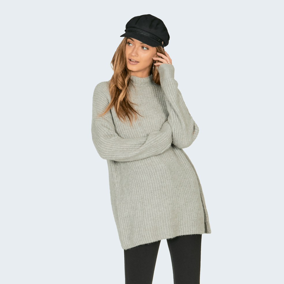 AMUSE SOCIETY Lets Snuggle Sweater-O