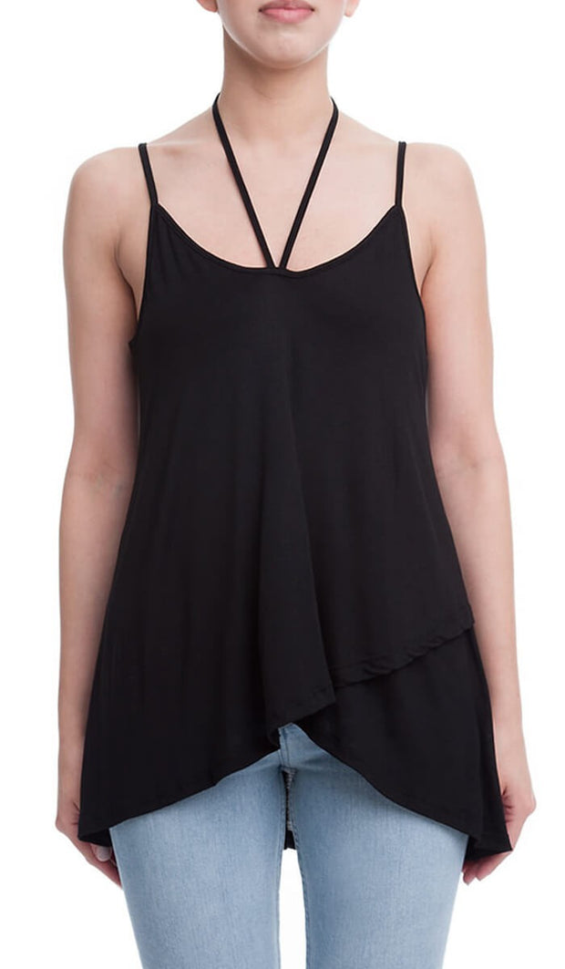 Viki V- Tank- Black
